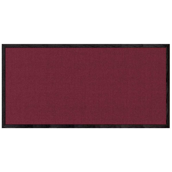 United Visual Products Decor Wood Combo Board, 24"x18", Cherry/White Porcelain & Medium Grey UV701DEFAB-CHERRY-WHTPORC-MEDGRY - main